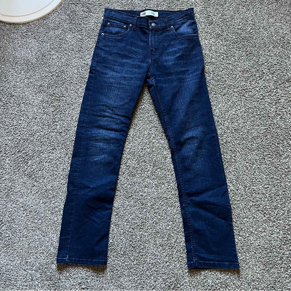 Dark wash denim boys Levi jeans size 16 REG